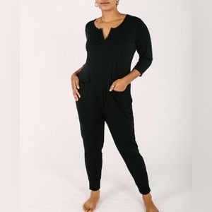 Smash + Tess Sunday Romper in Midnight Black